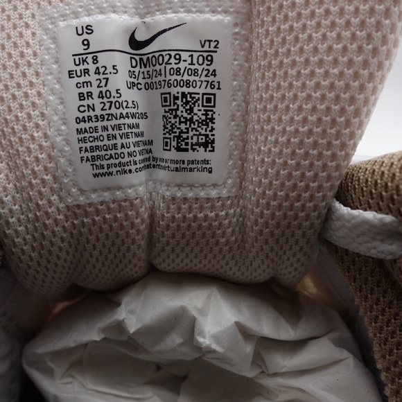 NEW Men's Nike Air Max 90 Premium Sneakers DM0029-109 Summit White/Black - Picture 8 of 9